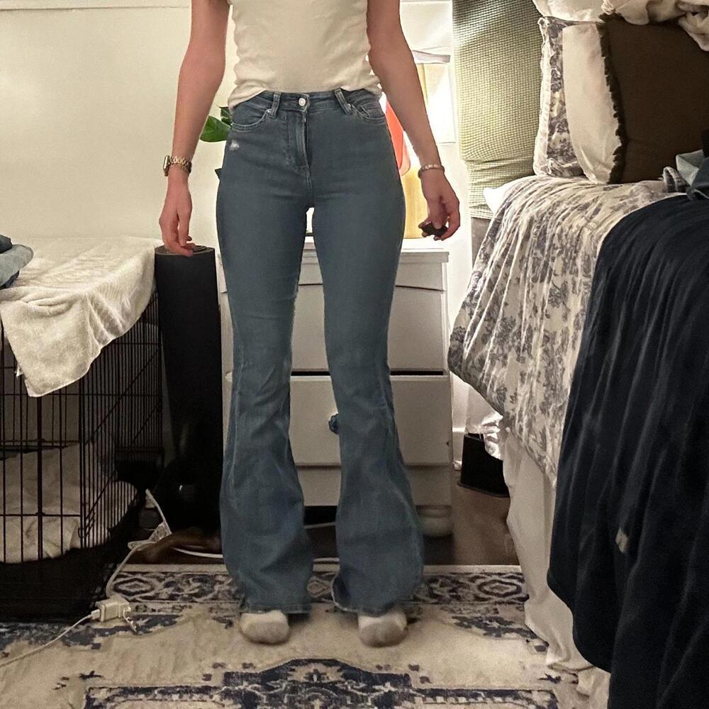 Bershka High Rise Flare Jeans